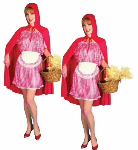 Rotkäppchen Kinderkostüm – Kleid Mit Umhang, Rot-weiß-schwarz, Größe Anpassbar