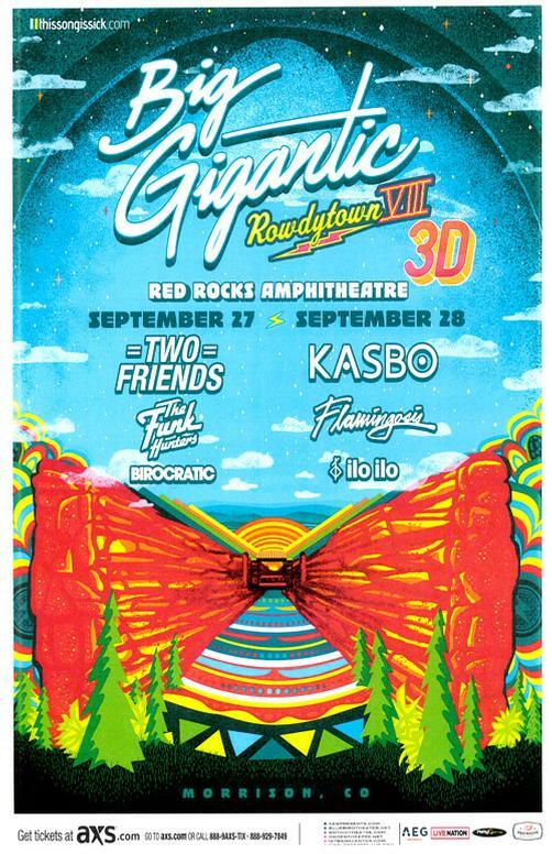 Red Rocks 2019 Concert Poster