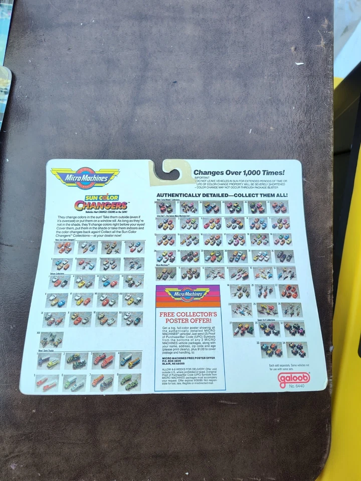 MICRO MACHINES SUN COLOR CHANGERS #5 Renault Pontiac GTO Ferrari Dayton Vette D7 - Image 3 of 3