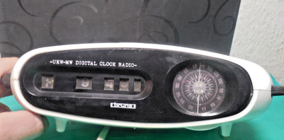 Bruns Vintage Küchenradio UKW MW Digital Clock Radio DC-1600 creme