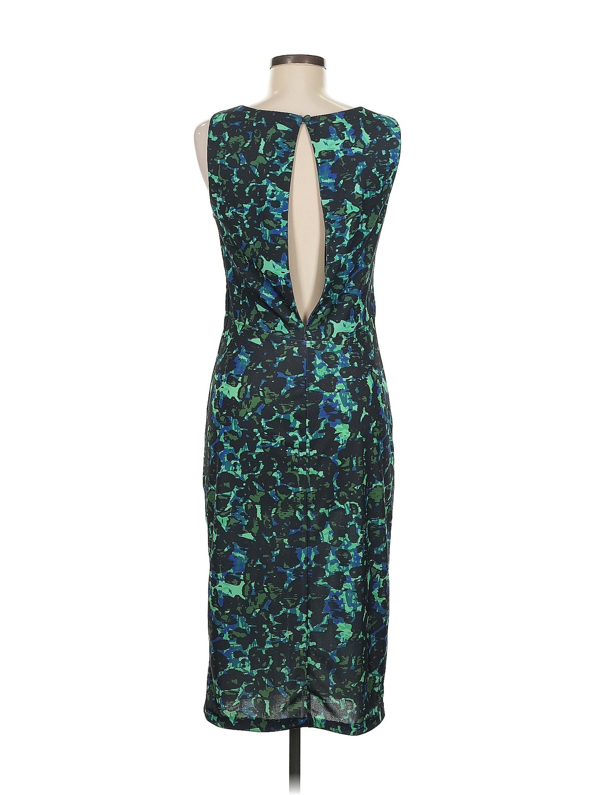 H&M Women Green Cocktail Dress 8 thumbnail 2