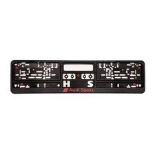 x1 Back License Plate Frame Holder Audi Sport Design Premium ABS