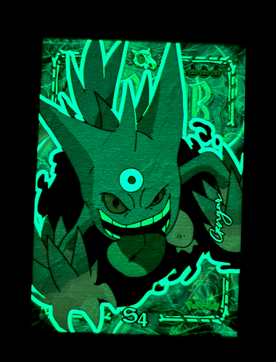 2025 POKEMON HALLOWEEN TRICK OR TREAT Prisma Card #S4 MEGA GENGAR