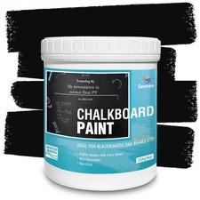 Chalkboard Paint Black Chalk Board Paint for Wood, Metal, Glass, Wall, Plaste...