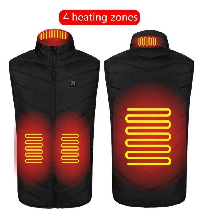 Heated Vest USB Electric Heating Vest Men Women Winter Warm Jacket Washable - product detail image 4