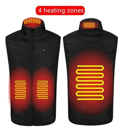 Heated Vest USB Electric Heating Vest Men Women Winter Warm Jacket Washable image 4