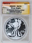 2013-W Silver Eagle Enhanced Dollar ANACS EU 70 US Mint $1 Uncirculated