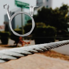 2Pcs Stainless Wire Professional Art Gallery Display Hanging Wire Accessories 2m