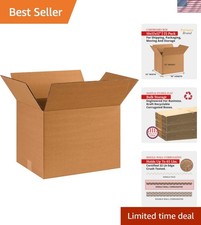 Eco-Friendly 16x12x12 Corrugated Cardboard Boxes  25 Pack for Business  Home