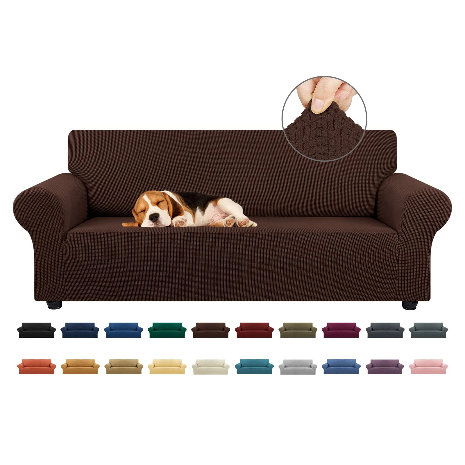 Extendable sofa cover for 3 seater sofa 200.7 to 238.8 cm, with electric base...