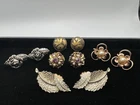 Vintage Costume Jewelry Earrings Lot – Sarah Coventry, Damascene, Floral