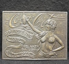 XA25124 GOOD VINTAGE 1970s COCA-COLA SODA POP FOUNTAIN DRINK MENS BELT BUCKLE