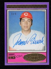 2018 Topps Brooklyn Collection Design 1 Purple 1/5 Johnny Bench #BC1-JB HOF 0c3