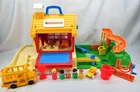 Vintage 1988 Fisher Price Schoolhouse Playset Near Complete