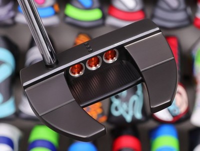 Scotty Cameron ORANGE Tour Black SSS Futura X5R Circle T - TRIPLE Sight Dots