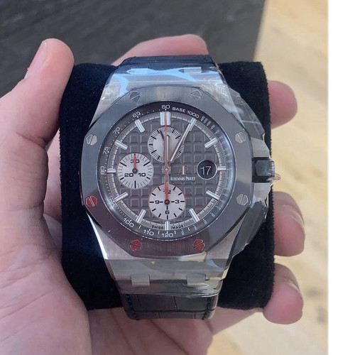 2021 Audemars Piguet Royal Oak Offshore Chronograph Black Leat...