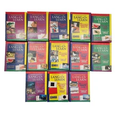Lot of 13 New Lang-O-Learn Stages Learning Materials Flashcard Sets 17 Languages