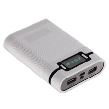 4 18650 Battery Dual USB Ports 5V/2.5A 2000-12000mAh Power Bank DIY Shell Case