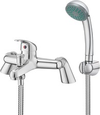Bathroom Sink Taps with Shower Head, BATHWEST Modern Bath Tap with Shower Kit
