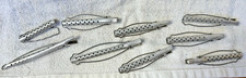 Lot of 9 Vintage Metal Hair Clips Small Perm Rods Goody