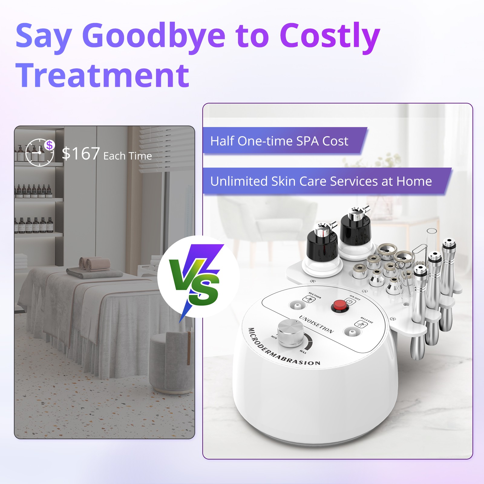 4 in 1 Facial Peeling Microdermabrasion Machine Salon Home Skin Care Device