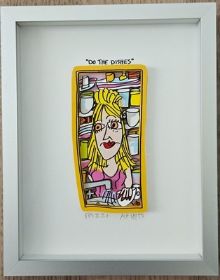 James Rizzi ''Do The Dishes'' Artist Proof (nur 50 St. weltweit) 3D-Konstruktion