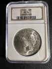 1923 peace silver dollar ms64 NGC Old holder