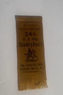 Reunion Ribbon - 24th New York Cavalry Assn. - August 1895- Shortsville NY