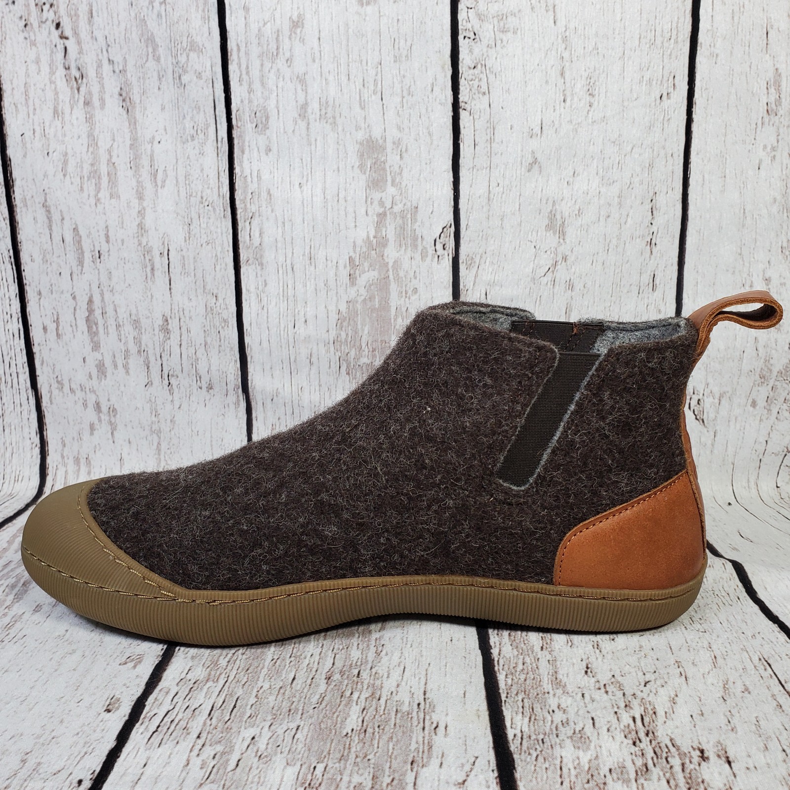 SAOLA Ciabatta Huckberry grigia lana interno esterno uomo 8 stivali suola gomma grigio