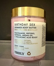 TRULY Birthday Sex Shimmer Body Butter 6.7 fl oz Vegan Niacinamide Peptides