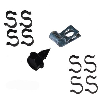 Brake Line Clip Clamp Bracket Kit 1966-67 Pontiac Bonneville Catalina 10pc