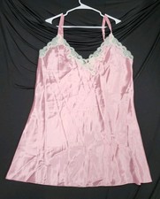 Oscar De La Renta Pink Label Womens XL Nightgown Sleep Dress Slip PJs Lace Rose