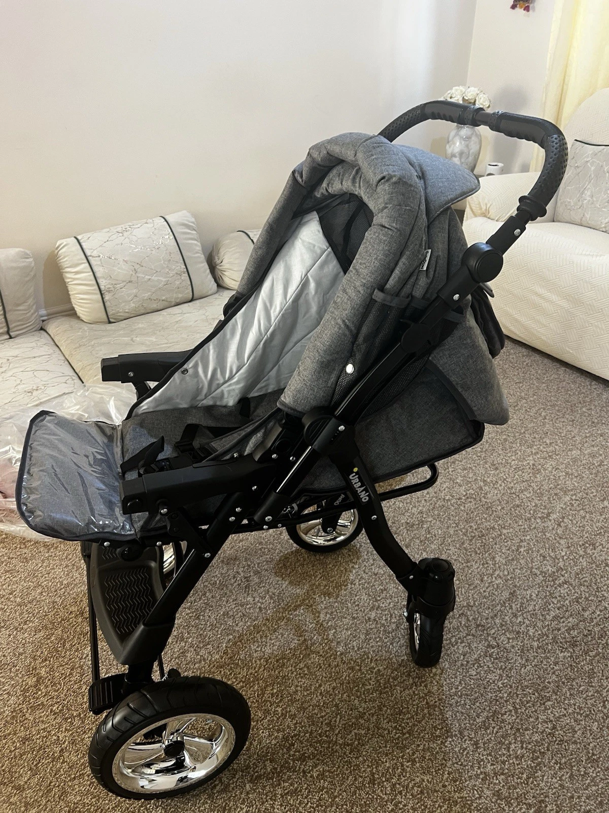 Pram 3-in-1 Baby Stroller Pushchair