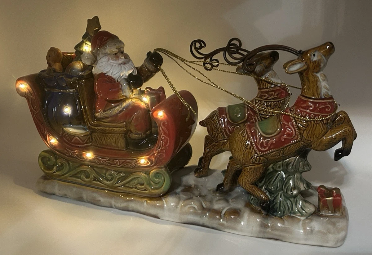 Porcelain Santa Figurines for sale | eBay