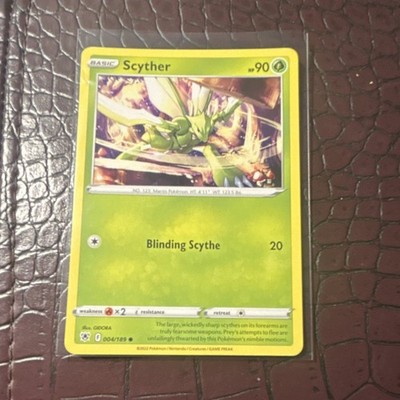 Pokémon TCG Scyther 004/189 Basic 90 HP Regular Card English