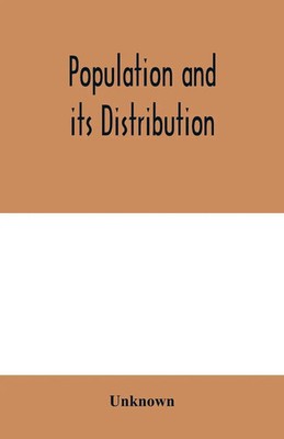 Unknown | Population and its distribution | Taschenbuch | Englisch (2020)
