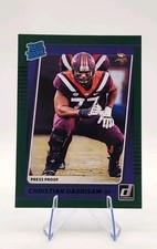 2021 Donruss Optic Rated Rookie Preview Green #P-340 Christian Darrisaw