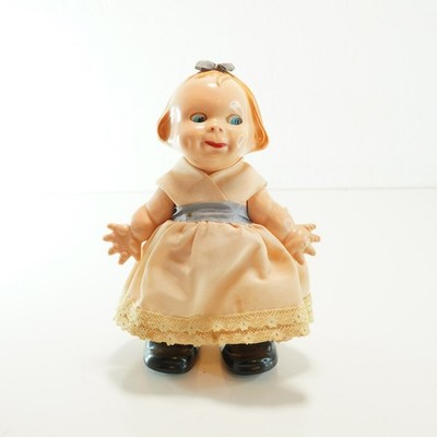 PMA Ramp Walker Baby Kewpie Doll Eyes Close 6'' Plastic Vintage 1950's