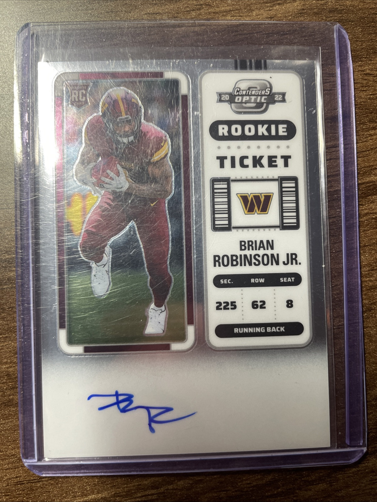 2022 Panini Contenders Optic-Rookie Ticket RPS Autographs #106 Brian Robinson