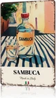 Vintage Sambuca Poster Art for Living Room Tin Metal Signs Home Décor 8x12