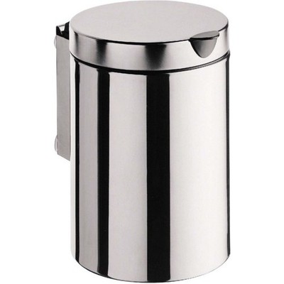 Emco System 2 Abfallbehälter 355300100 edelstahl, mit Deckel, wandhängend, 3 l