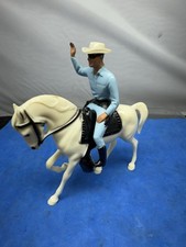 Mini Hartland Lone Ranger On Horse Very Good Condition