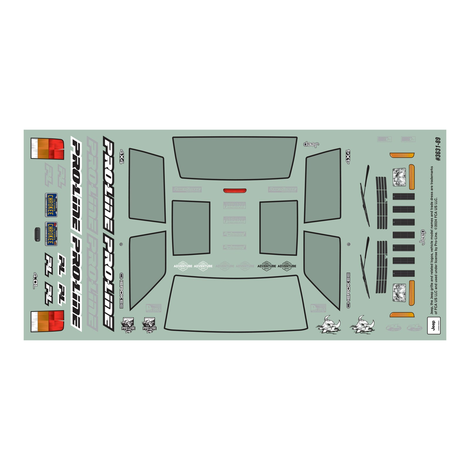 Pro-Line Racing 2001 Jeep Cherokee Clear Body for SCX24 PRO363100