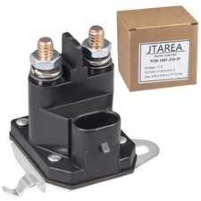 JTAREA 7CM-1241-212-51 Starter Solenoid 12V 2 7CM-1241-212-51, black