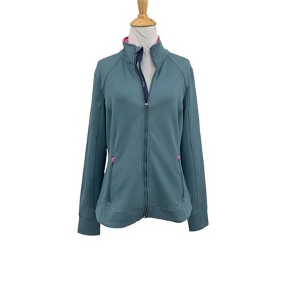 Zero Restriction Jacket Womens M Medium Blue Smoke Mikaela Full Zip Stretch