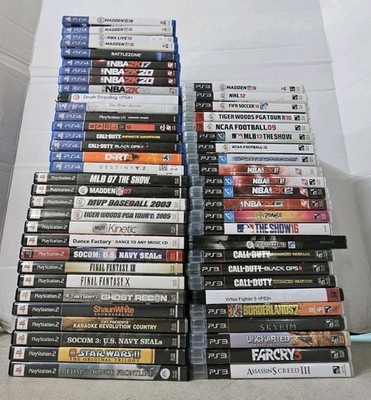 Sony Playstation 2 3 4 Video Game Pick Choose Build Lot BYO PnC