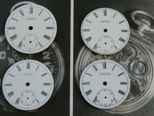 Job lot pocket watch dial dials Waltham A.W.W. Co. USA enamel dials x 4 project