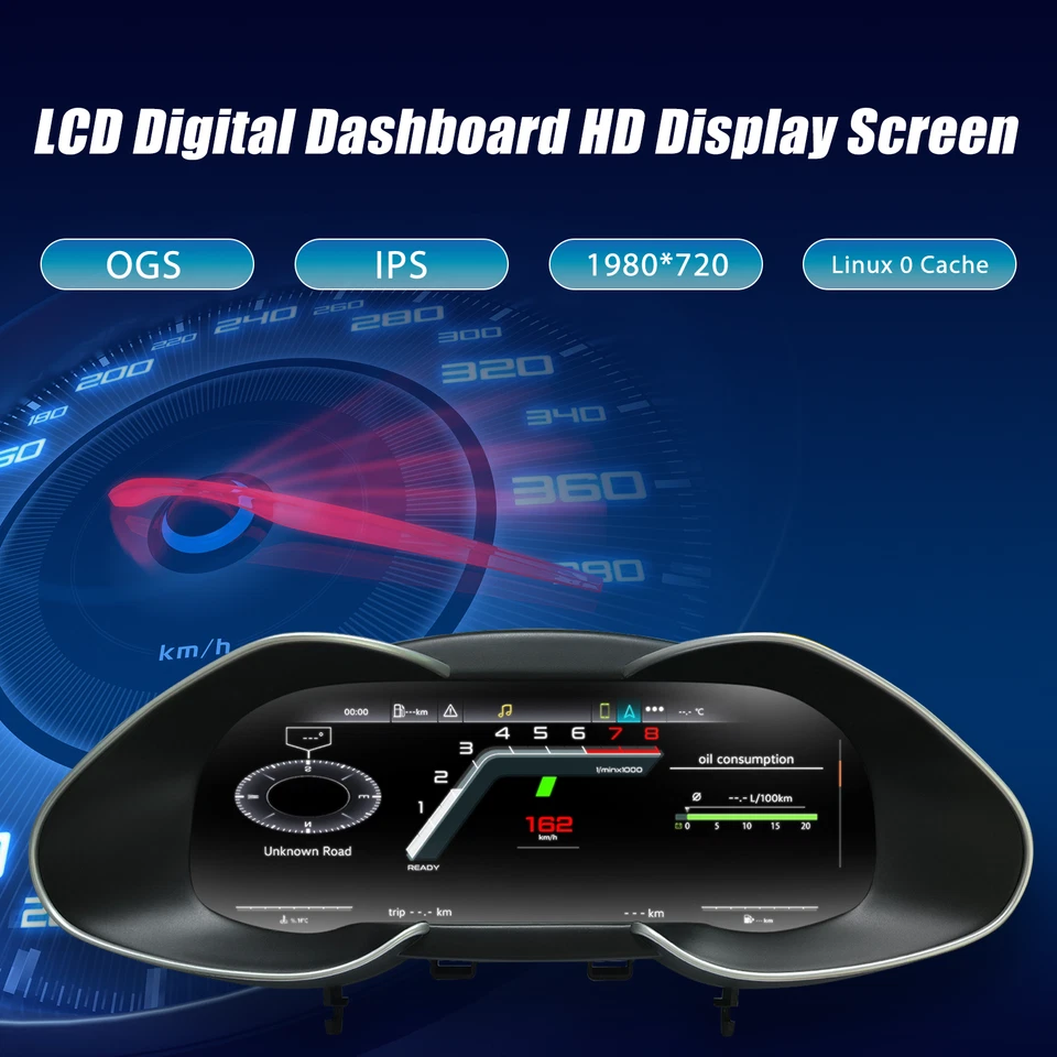 Cuadro de instrumentos digital LCD de 12,3"" para Audi R8 PQ plataforma años 2007-2015 Foto 4 de 4