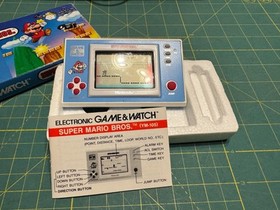 1988 Nintendo Super Mario Bros. Game & Watch YM-105 CIB IOB Complete Box works