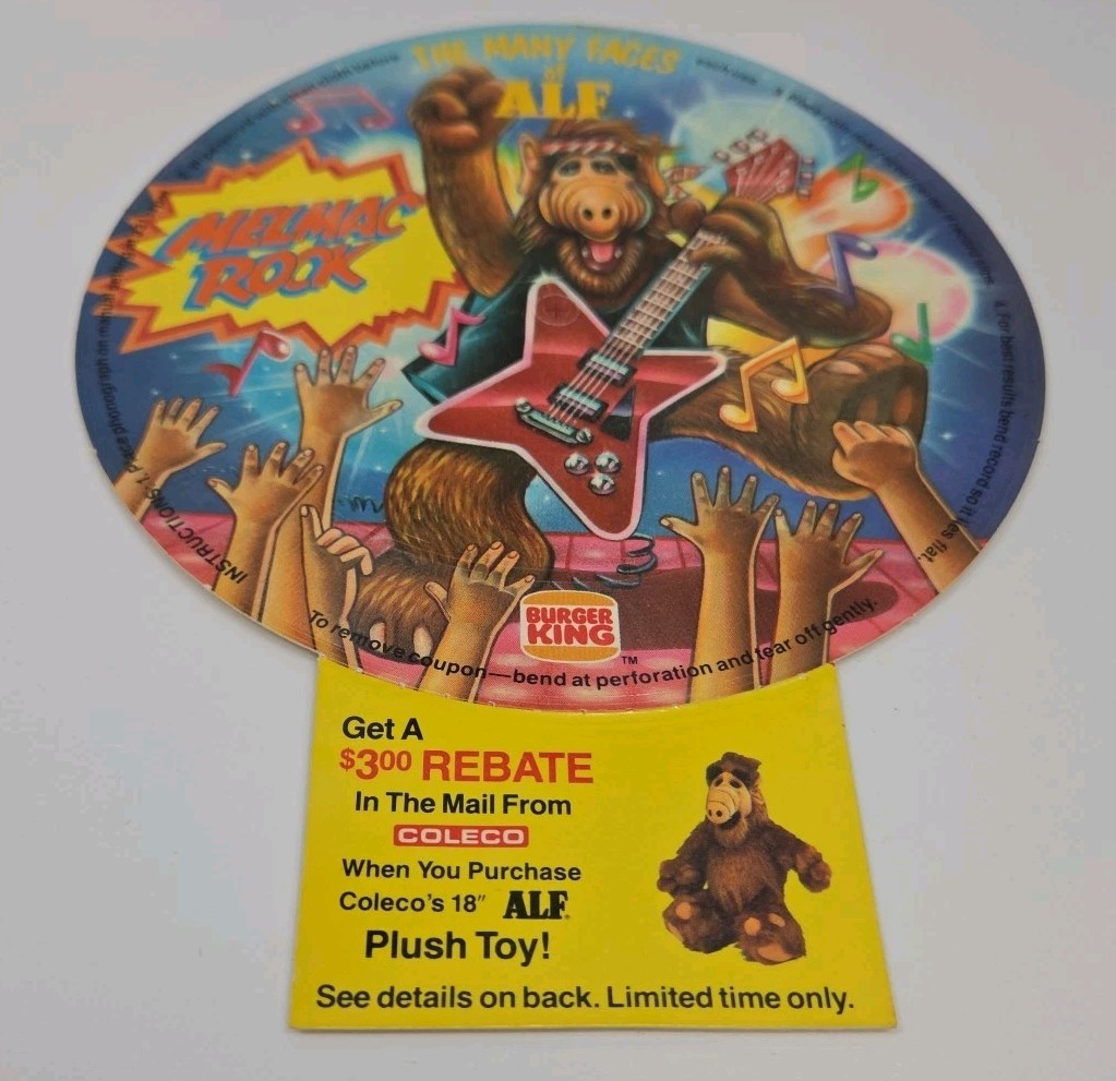 1988 Burger King The Many Faces of Alf Records - Unpunched 33 1/3